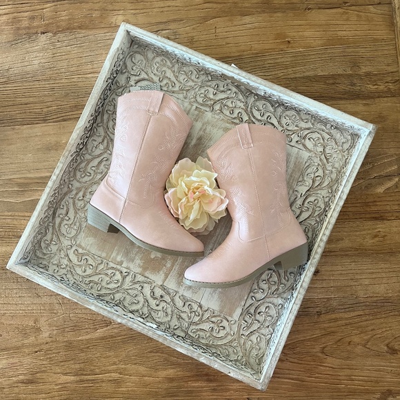 NWT Kenzie Girl Pink Cowboy Boots - Picture 1 of 12